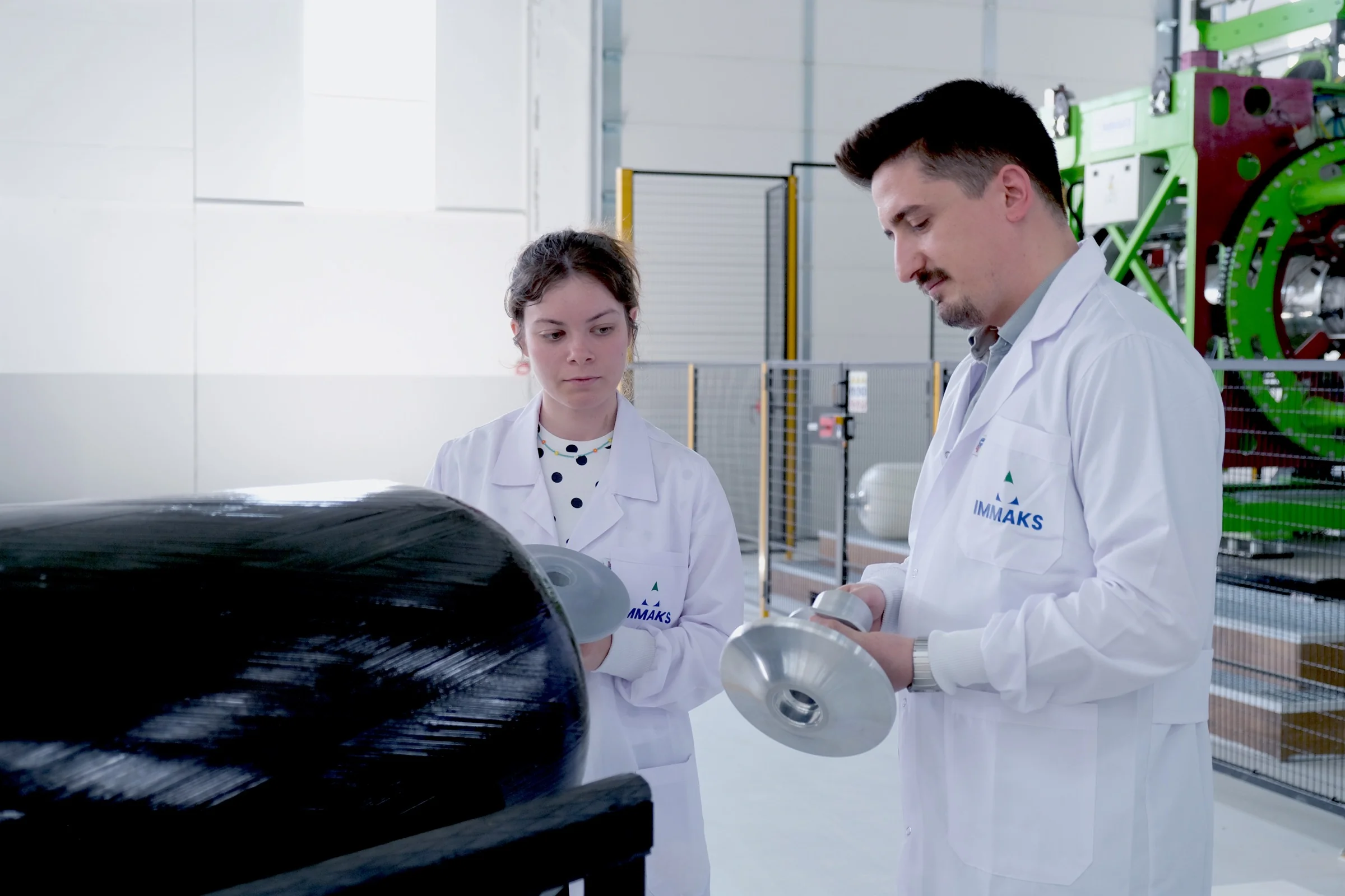 IMMAKS rotomolding production equipment in a manufacturing facility